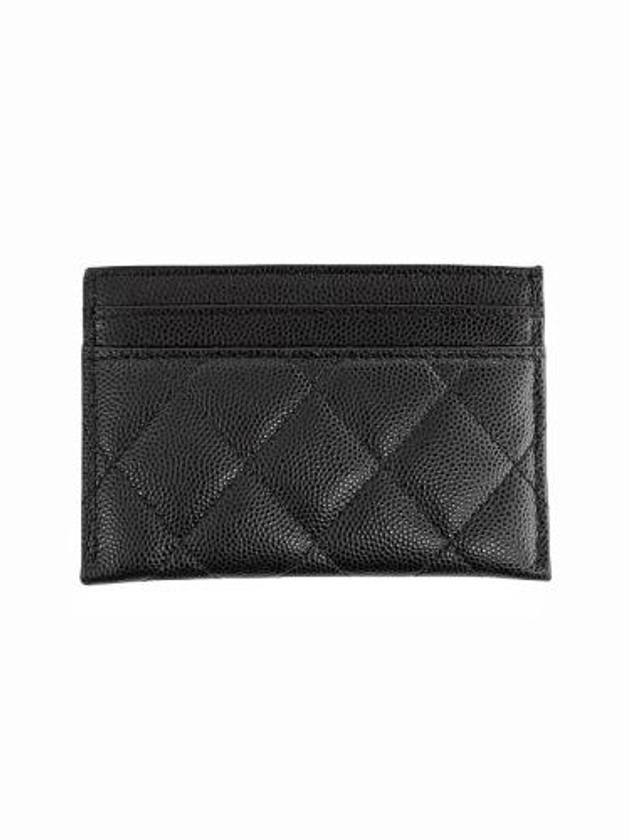 CC Logo Pop Inside Gold Caviar Card Wallet Black - CHANEL - BALAAN 3