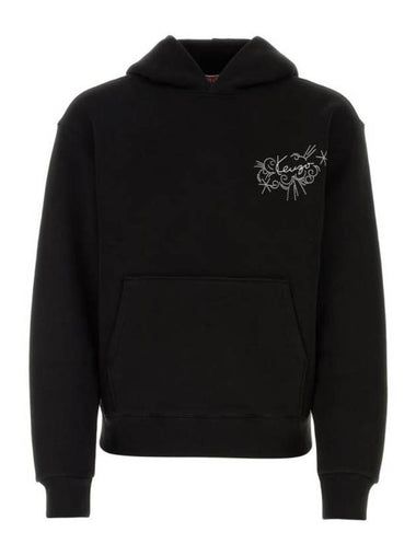 Star Tiger Embroidery Hoodie Black - KENZO - BALAAN 1