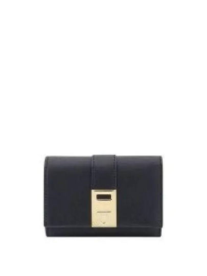 Hug Compact Two Tone Half Wallet Black - SALVATORE FERRAGAMO - BALAAN 2