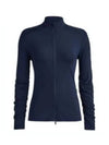 Women's Featherweight Silky Tech Nylon Full Zip Jacket Navy - G/FORE - BALAAN 2