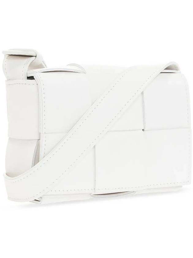 Intrecciato Cassette Small Cross Bag White - BOTTEGA VENETA - BALAAN 4