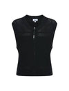 Punching zip-up vest MK3MV315BLK - P_LABEL - BALAAN 1