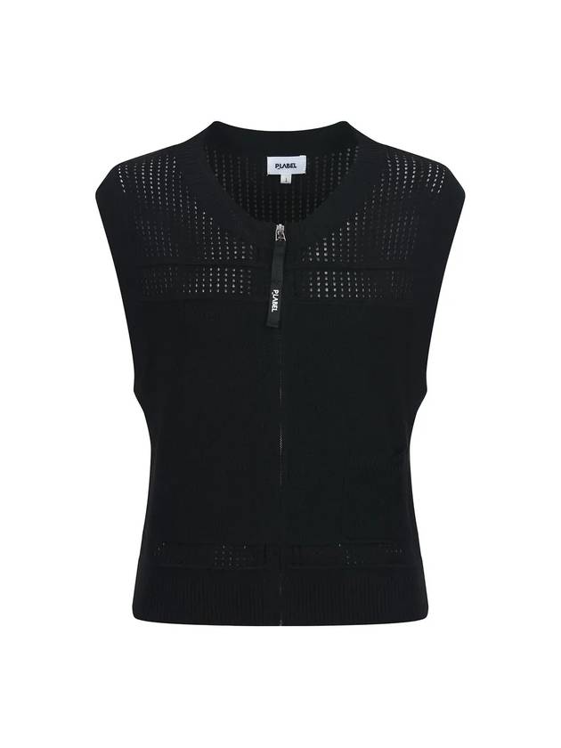 Punching zip-up vest MK3MV315BLK - P_LABEL - BALAAN 9