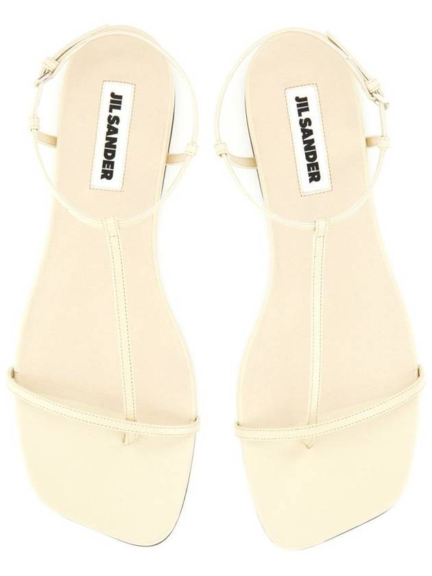 Jil Sander Leather Sandal - JIL SANDER - BALAAN 6