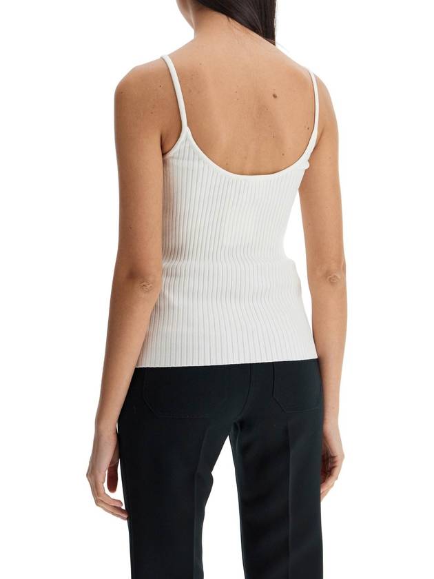 Logo Knit Sleeveless White - COURREGES - BALAAN 4