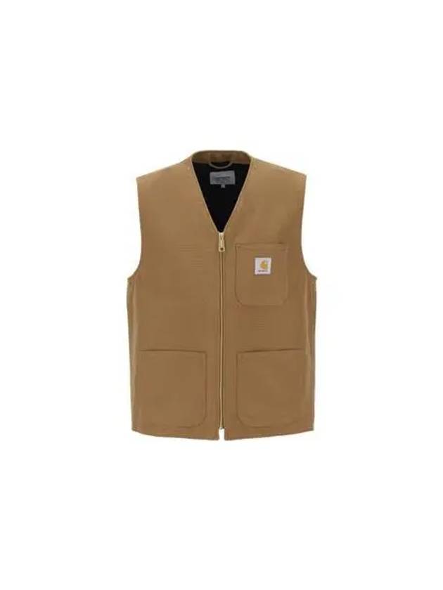 Arbor Cotton Canvas Vest Brown - CARHARTT WIP - BALAAN 2