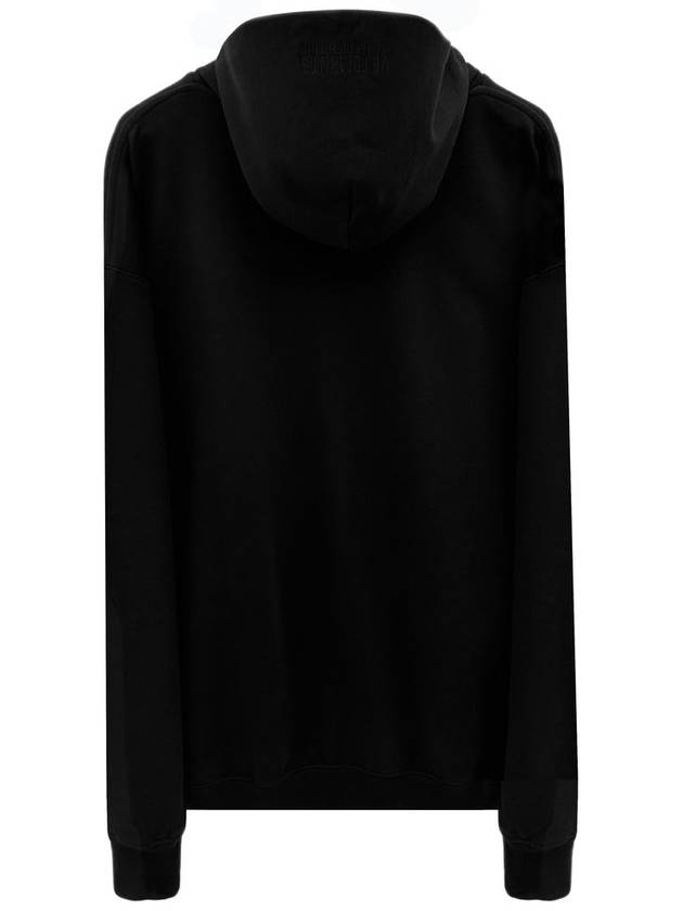 Chest Logo Hoodie Black - VETEMENTS - BALAAN 3