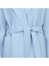 Rovo Wrap Wool Singe Coat Light Blue - MAX MARA - BALAAN 11