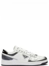 Downtown Logo Low Top Sneakers White Silver - PRADA - BALAAN 2