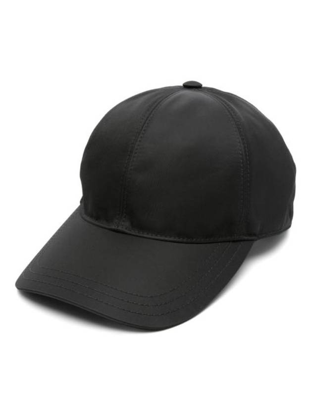 Triangle Logo Re Nylon Ball Cap Black - PRADA - BALAAN 2