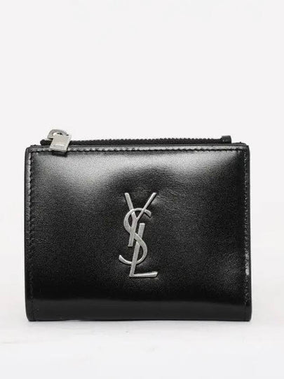 Monogram Half Wallet Black - SAINT LAURENT - BALAAN 2