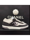 Women's CC Logo Jenny Tennis Sneakers Black White - CHANEL - BALAAN 2