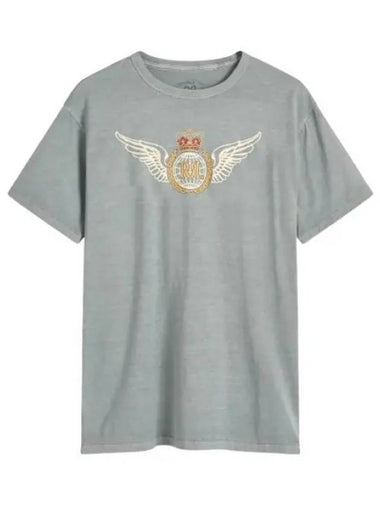 Rrl Air Force Graphic Short Sleeve T-Shirt Grey - POLO RALPH LAUREN - BALAAN 1