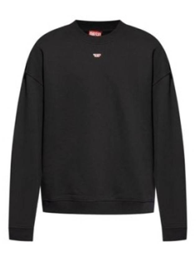 S Box D Logo Patch Sweatshirt Black - DIESEL - BALAAN 2