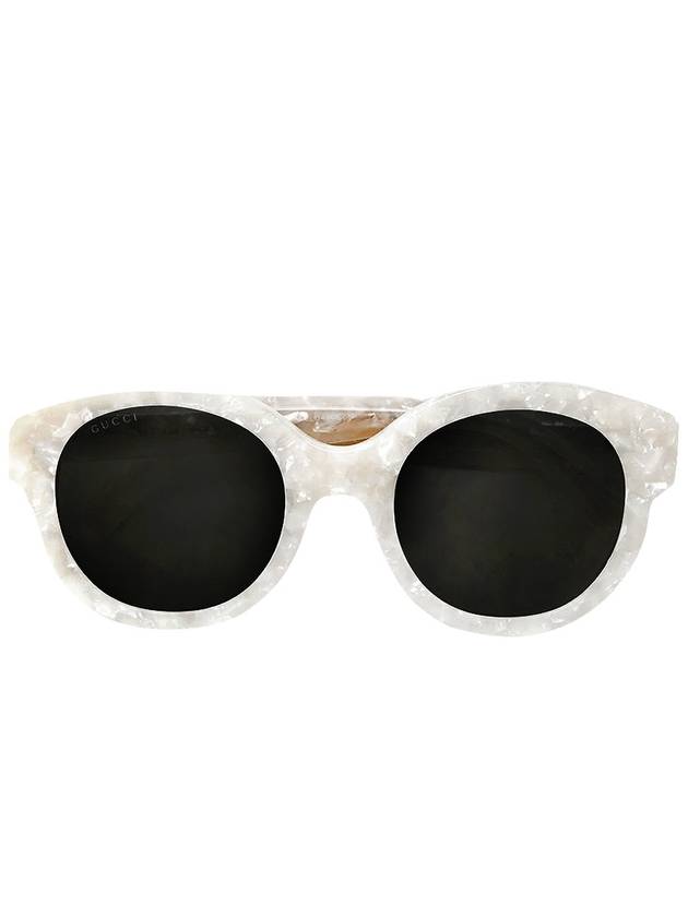 Round Sunglasses GG0207S IVORY GUA004 - GUCCI - BALAAN 1