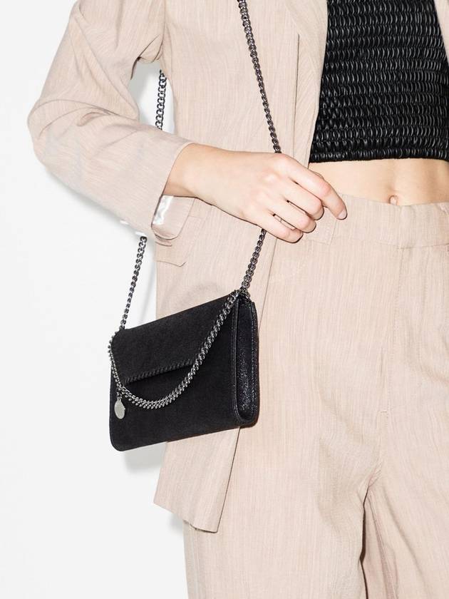 silver Falabella mini shoulder bag black - STELLA MCCARTNEY - BALAAN 3