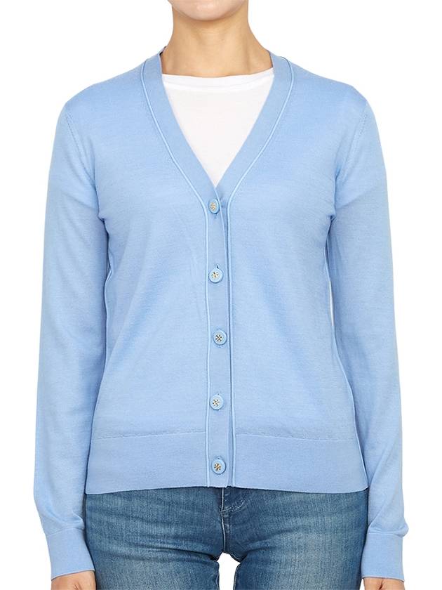 Simone Knit Cardigan Blue - TORY BURCH - BALAAN 2