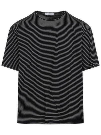 Short Sleeve T Shirt TO1385 LJ1033 MU040 BLACK COMBO - LEMAIRE - BALAAN 2