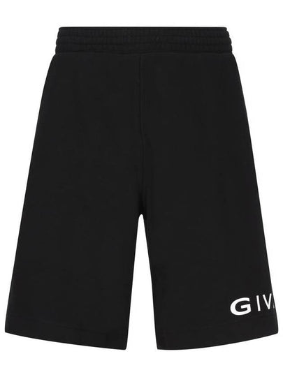 Logo Print Pocket Shorts Black - GIVENCHY - BALAAN 2