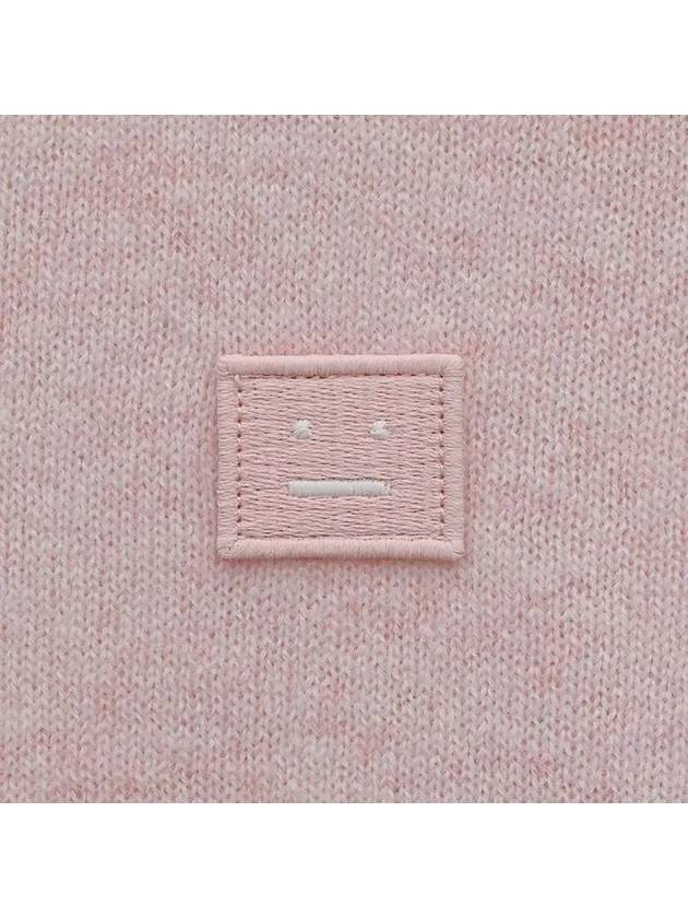 Face Patch Crop Cardigan Pink - ACNE STUDIOS - BALAAN 4