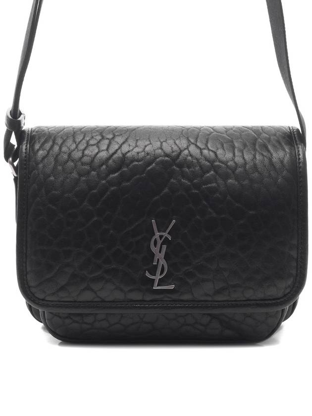 Nikki Small Grained Lambskin Messenger Bag Black - SAINT LAURENT - BALAAN 2