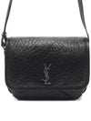 Nikki Small Grained Lambskin Messenger Bag Black - SAINT LAURENT - BALAAN 3