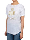 Isabel Marant Coldy Women s Short Sleeve T Shirt TS0004FA A1N10E WHLG - ISABEL MARANT ETOILE - BALAAN 2