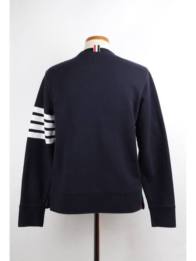 Diagonal armband sweatshirt navy 3 100 - THOM BROWNE - BALAAN 4