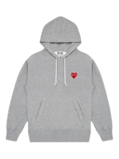 Red Heart Wappen Hoodie P1 T1701 Grey - COMME DES GARCONS PLAY - BALAAN 2