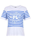 Striped Logo Short Sleeve T-Shirt MW3ME187BLU - P_LABEL - BALAAN 11