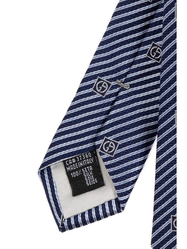 Giorgio Armani Silk Tie, Men's, Navy Blue - GIORGIO ARMANI - BALAAN 4