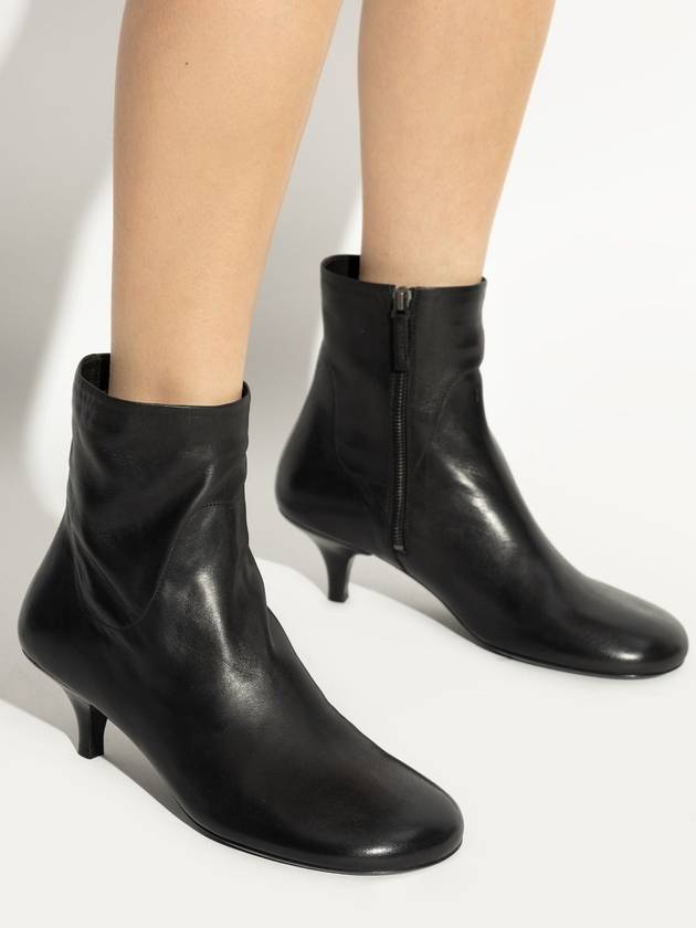 Marsell Leather Ankle Boots With Heel, Women's, Black - MARSELL - BALAAN 2