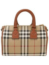 Check Mini Bowling Bag Archive Beige Briar Brown - BURBERRY - BALAAN 4