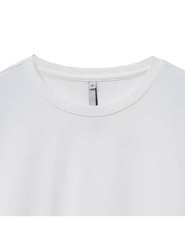 Brushed Crewneck Long Sleeve T-Shirt White - NOIRER - BALAAN 5