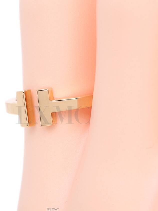 Tiffany T Square Ring Rose Gold 18K Warranty No 21 - TIFFANY & CO. - BALAAN 6