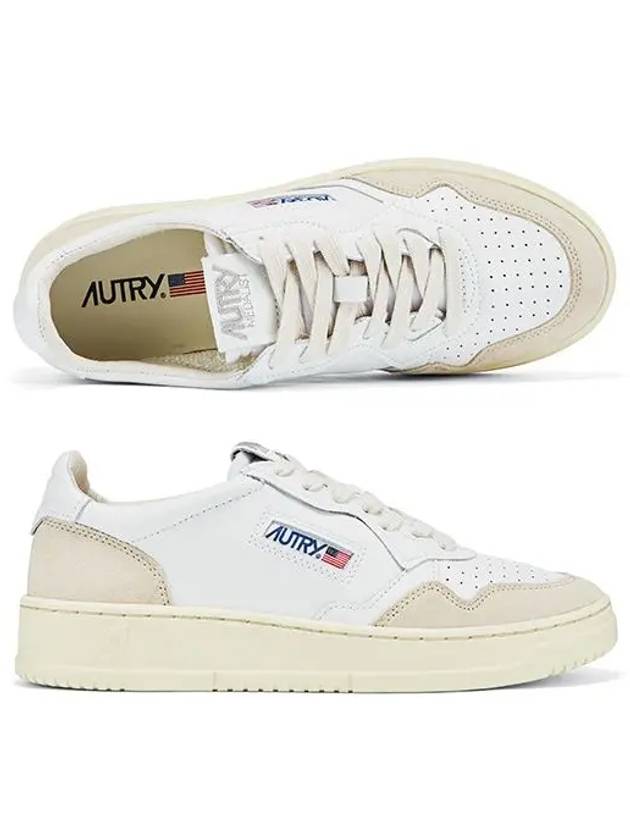 Medalist Suede Low Top Sneakers White - AUTRY - BALAAN 2