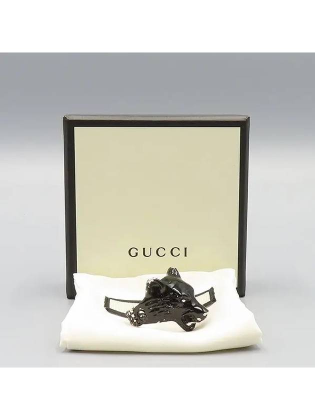 Anger Forest Black Wolf Silver Ring No 21 - GUCCI - BALAAN 5