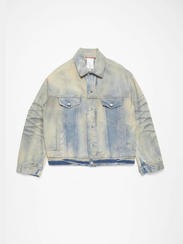 Oversized Fit Denim Jacket Light Blue - ACNE STUDIOS - BALAAN 2