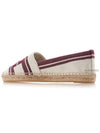 Logo Cotton Espadrille Dark Red - TORY BURCH - BALAAN 4