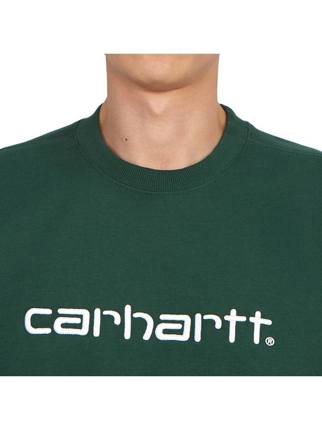 Logo Print Sweatshirt Green - CARHARTT WIP - BALAAN 7