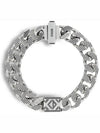 CD Diamond Chain Link Bracelet Silver - DIOR - BALAAN 2