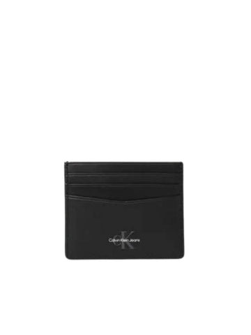 Logo Card Wallet Black - CALVIN KLEIN - BALAAN 1