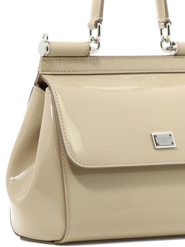 Sicily Small Calfskin Tote Bag Beige - DOLCE&GABBANA - BALAAN 8