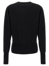 Bea Logo Wool Cardigan Black - VIVIENNE WESTWOOD - BALAAN 3