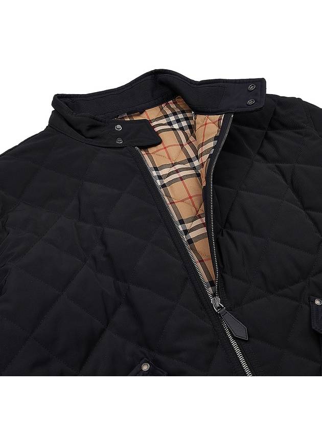 Diamond Quilted Thermoregulated Jacket Black - BURBERRY - BALAAN 11