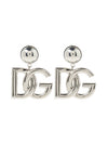 DG Logo Clip On Earrings Silver - DOLCE&GABBANA - BALAAN 10