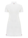 Women's Logo Patch Tennis Flare Short Dress White - THOM BROWNE - BALAAN 3