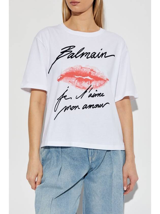 Balmain T-shirt In Oversize Style, Women's, White - BALMAIN - BALAAN 3