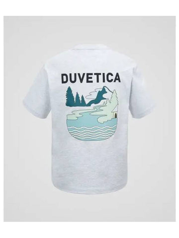 Toqua Light Melange Gray Unisex Top - DUVETICA - BALAAN 1