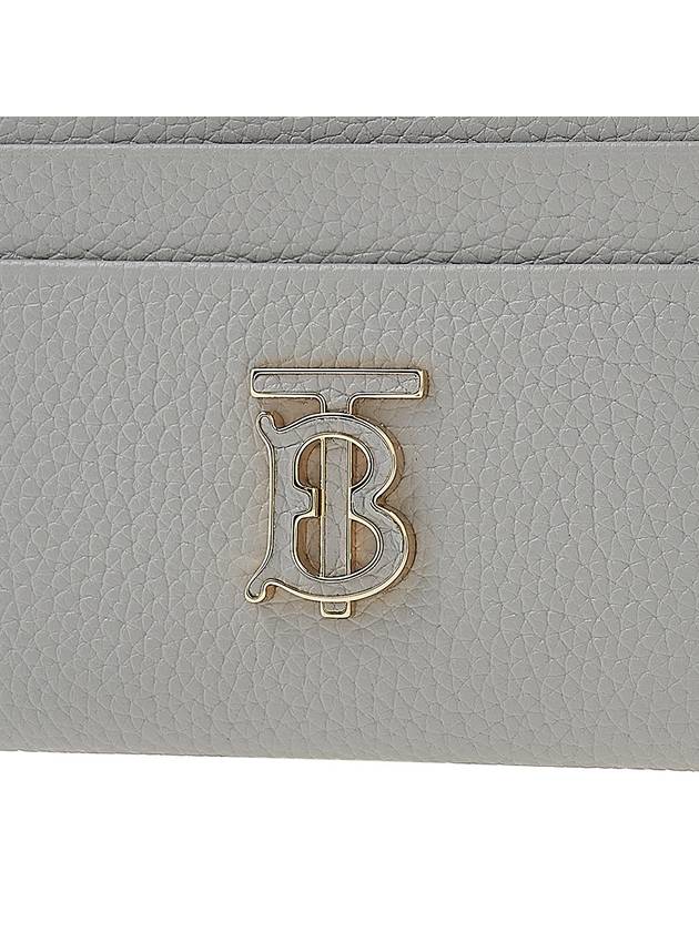 Grainy leather card wallet light Grey - BURBERRY - BALAAN 7